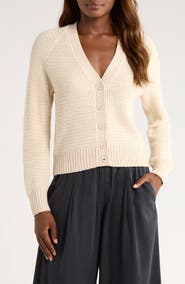 Marine Layer Robin Cotton & Marino Wool Blend Cardigan