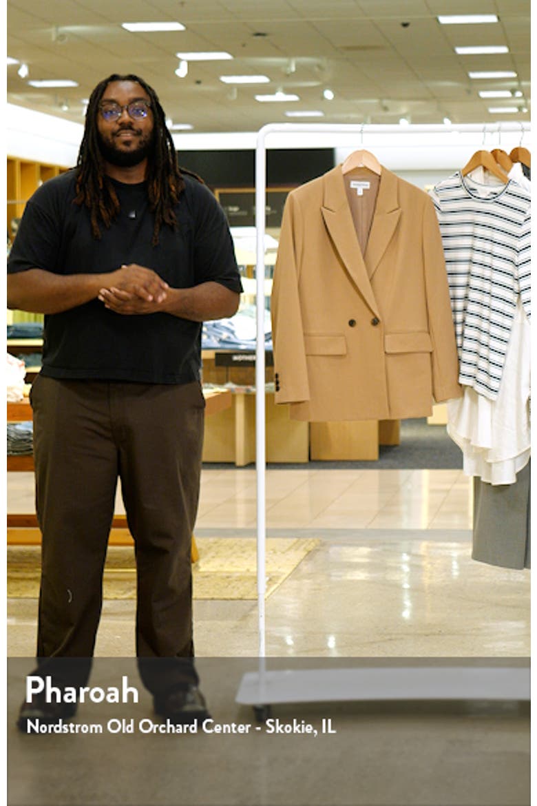 Double Breasted Peak Lapel Blazer video