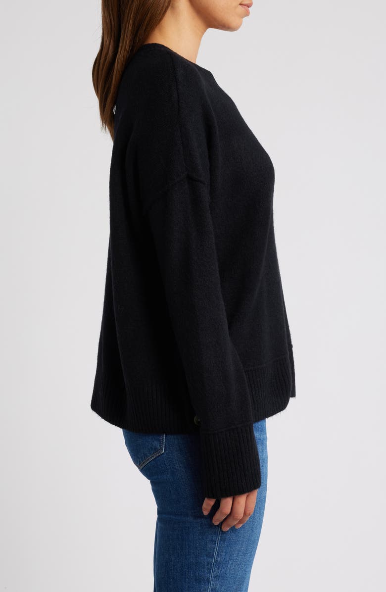 Vince Camuto Three Button Crewneck Sweater, Alternate, color,