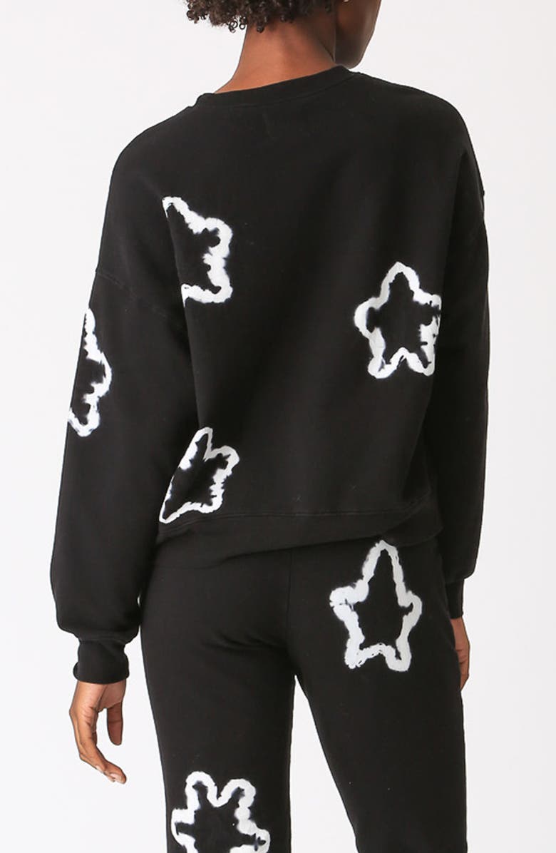 Electric & Rose Tie Dye Star Sweatshirt, Alternate, color, 