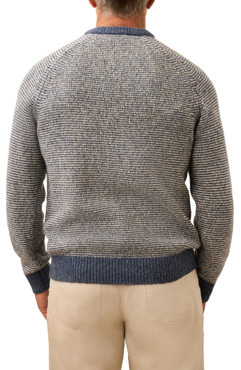Faherty Donegal Crewneck Wool Blend Sweater, Alternate, color, Sea Feeder Marl