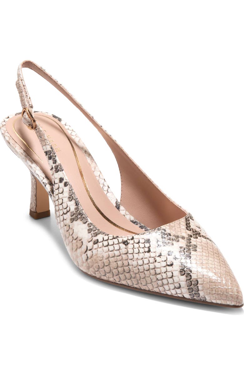 Cole Haan Hansell Slingback Pump, Main, color, Mojave Snake Print Leather