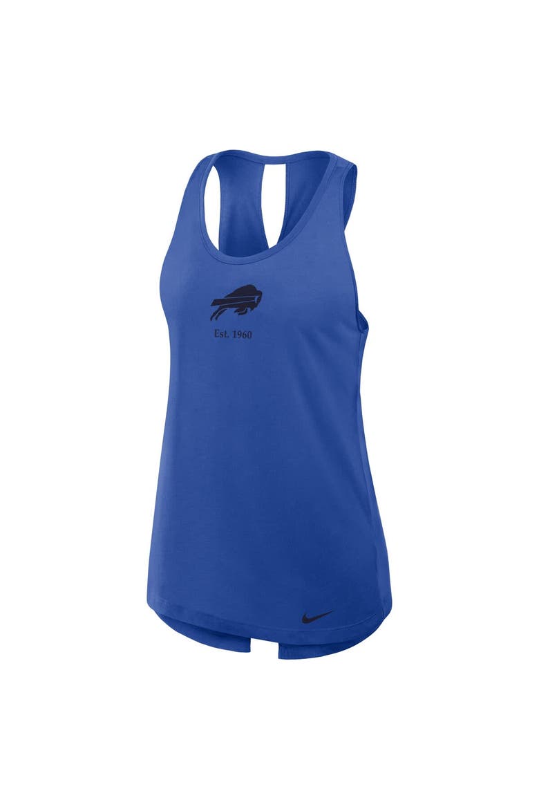 Women's Nike Royal Buffalo Bills Glory Crisscross Performance Tank Top, Alternate, color, Royal