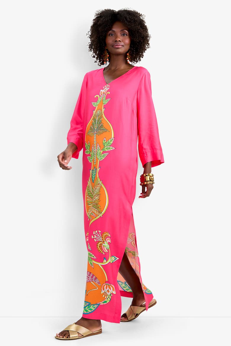 Lanessa Dress, Alternate, color, Tiger Lily Tango