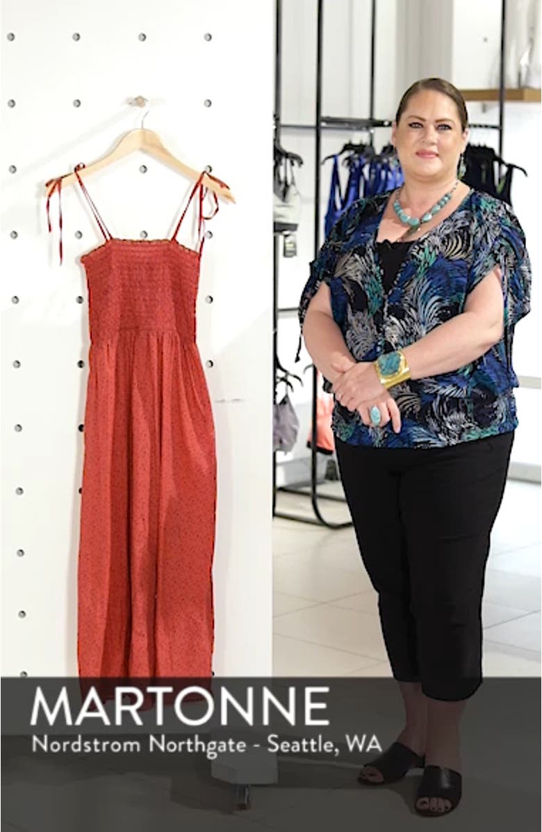 Ditzy Shirred Swim Cover-Up, sales video thumbnail