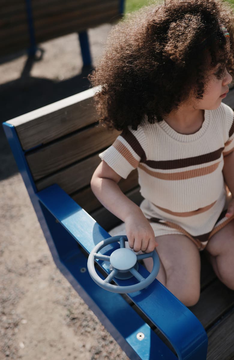 Mushie Wheel Suction Spinner Toy, Alternate, color, Tradewinds