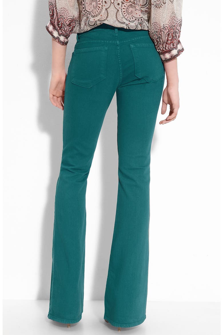 Mid Rise Flare Leg Stretch Jeans, Alternate, color, BERMUDA BLUE
