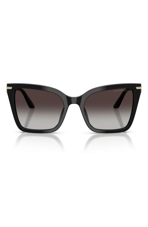 53mm Gradient Square Sunglasses