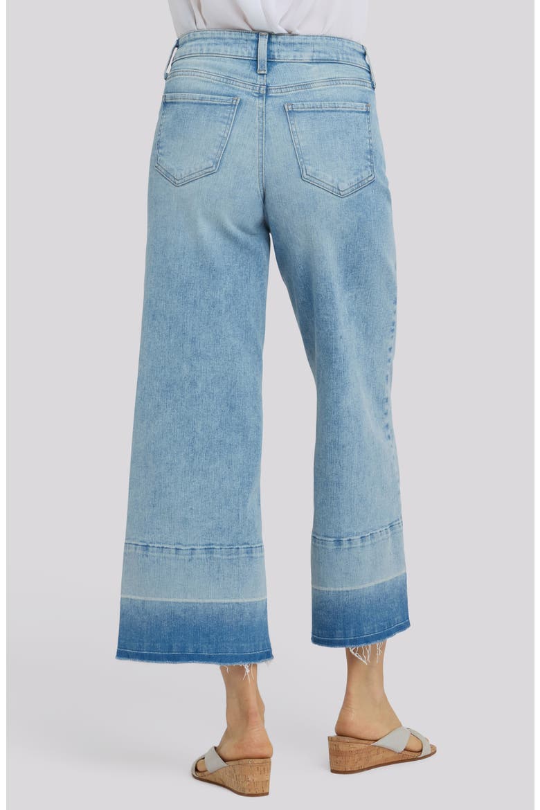 Teresa Raw Hem Wide Leg Ankle Jeans, Alternate, color, OASIS SAND