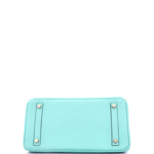 Pre-owned Hermes  Hermes Birkin Handbag Blue Togo With Gold Hardware 30 In Blue