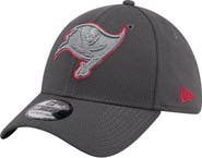 New Era Men's New Era Graphite Tampa Bay Buccaneers  Main 39THIRTY Flex Hat