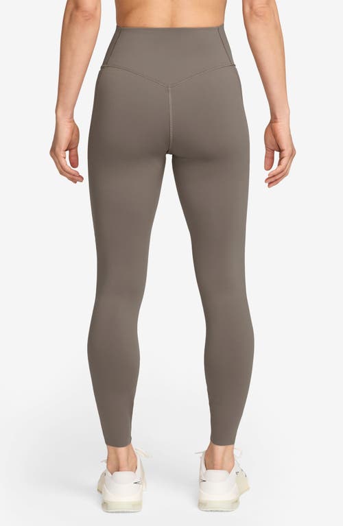 Nike Universa Medium-support High-waisted Pocket 7/8 Leggings In Gray