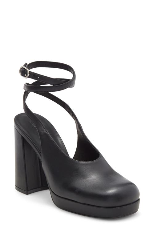 Jeffrey Campbell Vivre Ankle Strap Platform Pump In Black