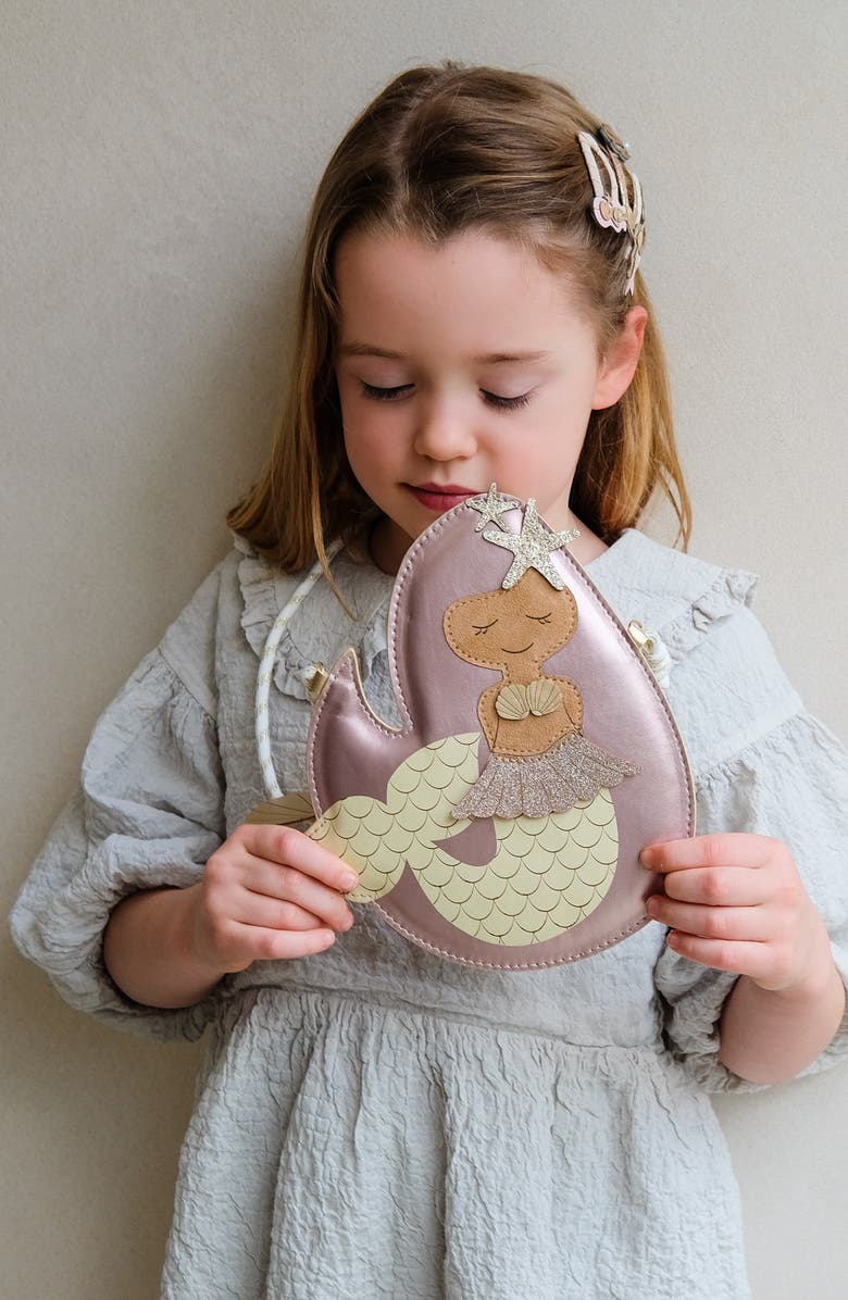 Mimi & Lula Kids' Mermaid Crossbody Bag, Alternate, color, Pink