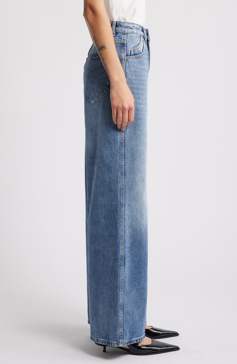 Rolla’s Studio Flare Faded Jeans, Alternate, color, Mid Vintage Blue