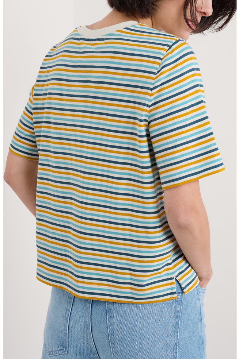 Copseland Stripe Organic Cotton T-Shirt, Alternate, color, PELLITRAS TUMERIC