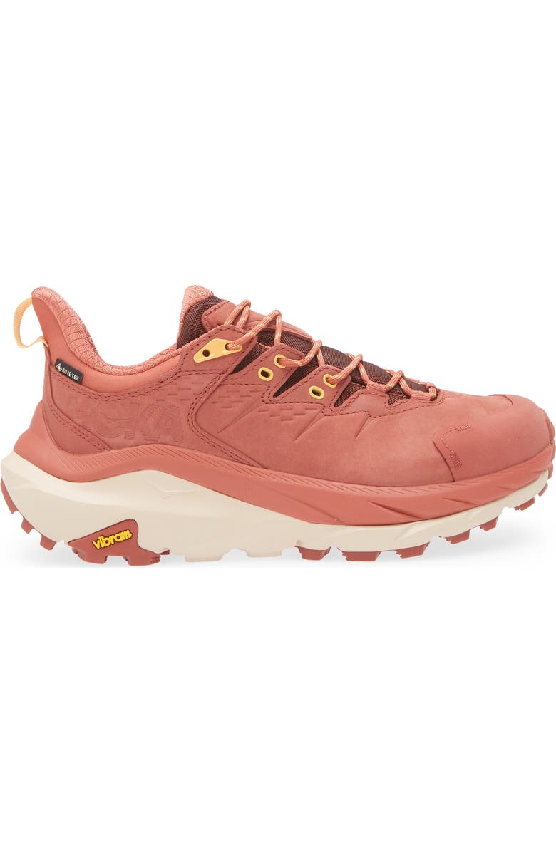 HOKA Gender Inclusive Kaha 2 GTX Gore-Tex<sup>®</sup> Waterproof Trail Running Shoe, Alternate, color, Hot Sauce / Shifting Sand