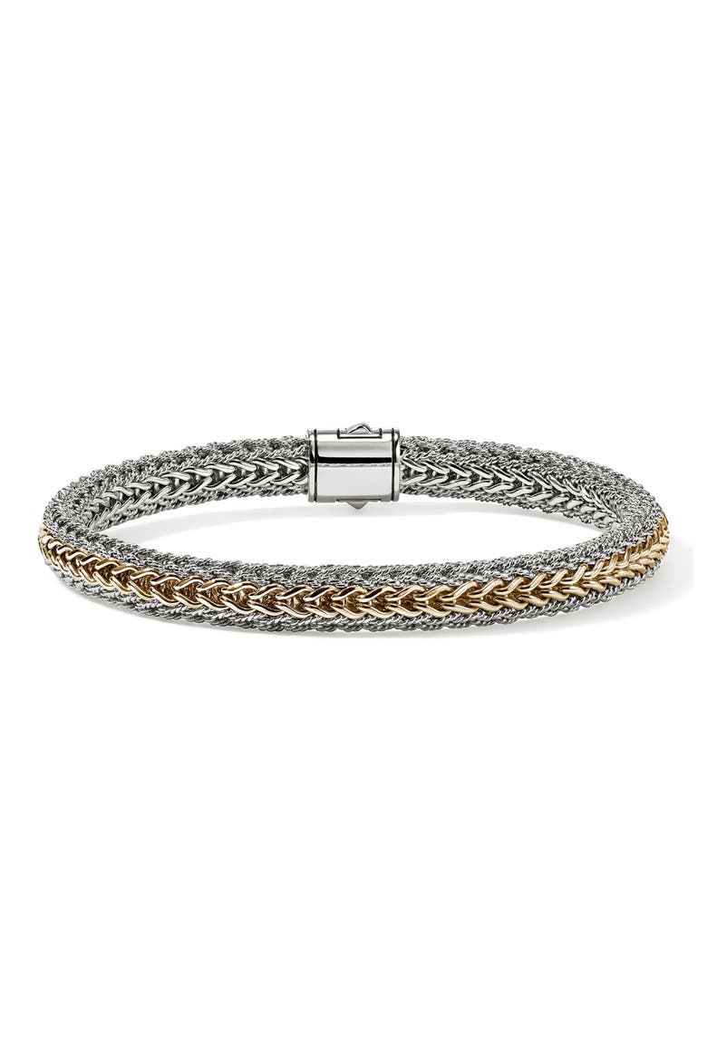 Icon Reversible Bracelet, 6.5mm, Alternate, color, SILVER AND GOLD