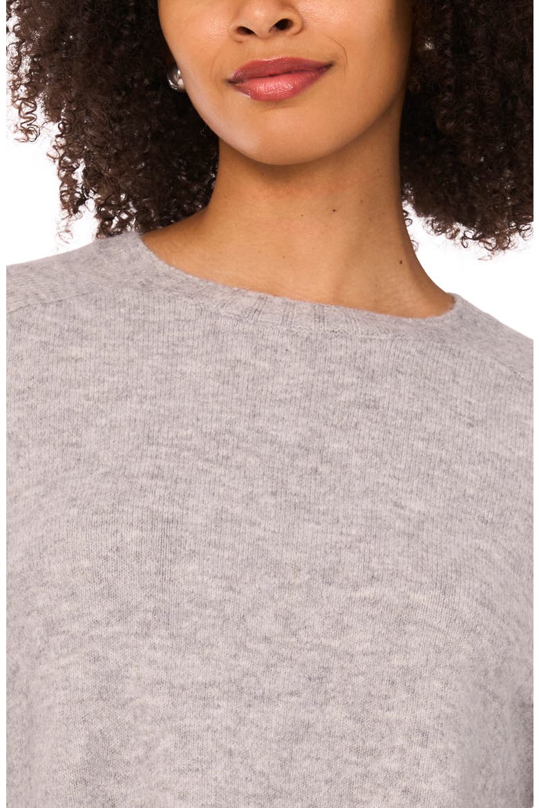 Cozy Pullover Sweater, Alternate, color, LIGHT HEATHER GREY