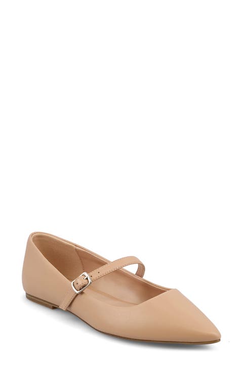 Aviba Mary Jane Pointed Toe Flat (Women)