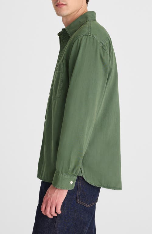 Madewell Cotton Button-up Work Shirt In Green
