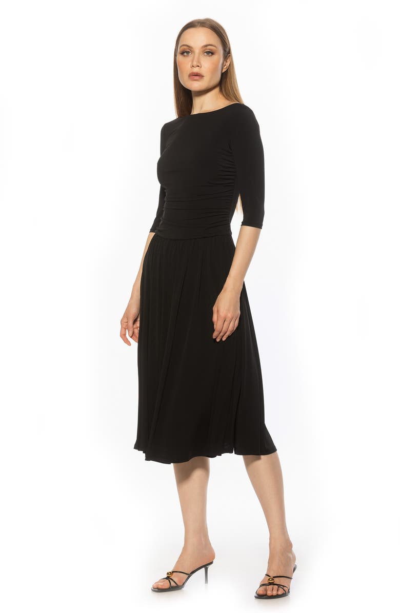 Alexia Admor Jada Fit & Flare Dress, Alternate, color, Black