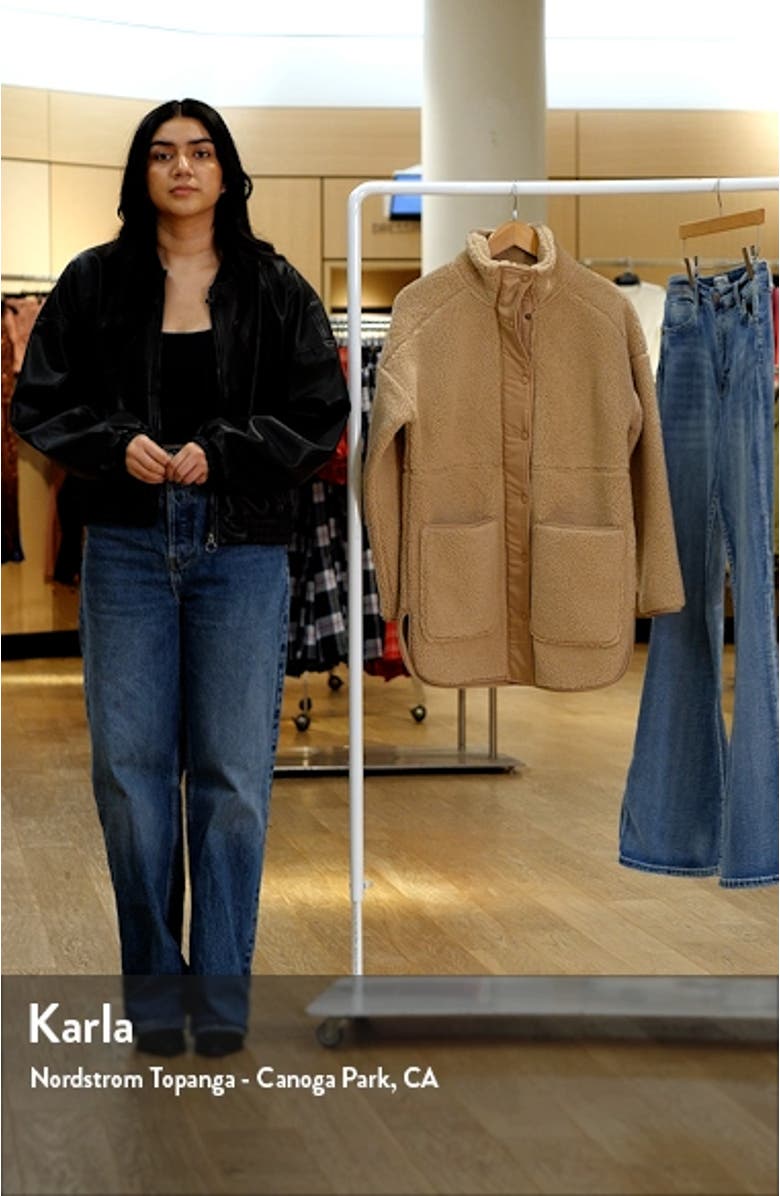 Cozy Faux Shearling Jacket, sales video thumbnail