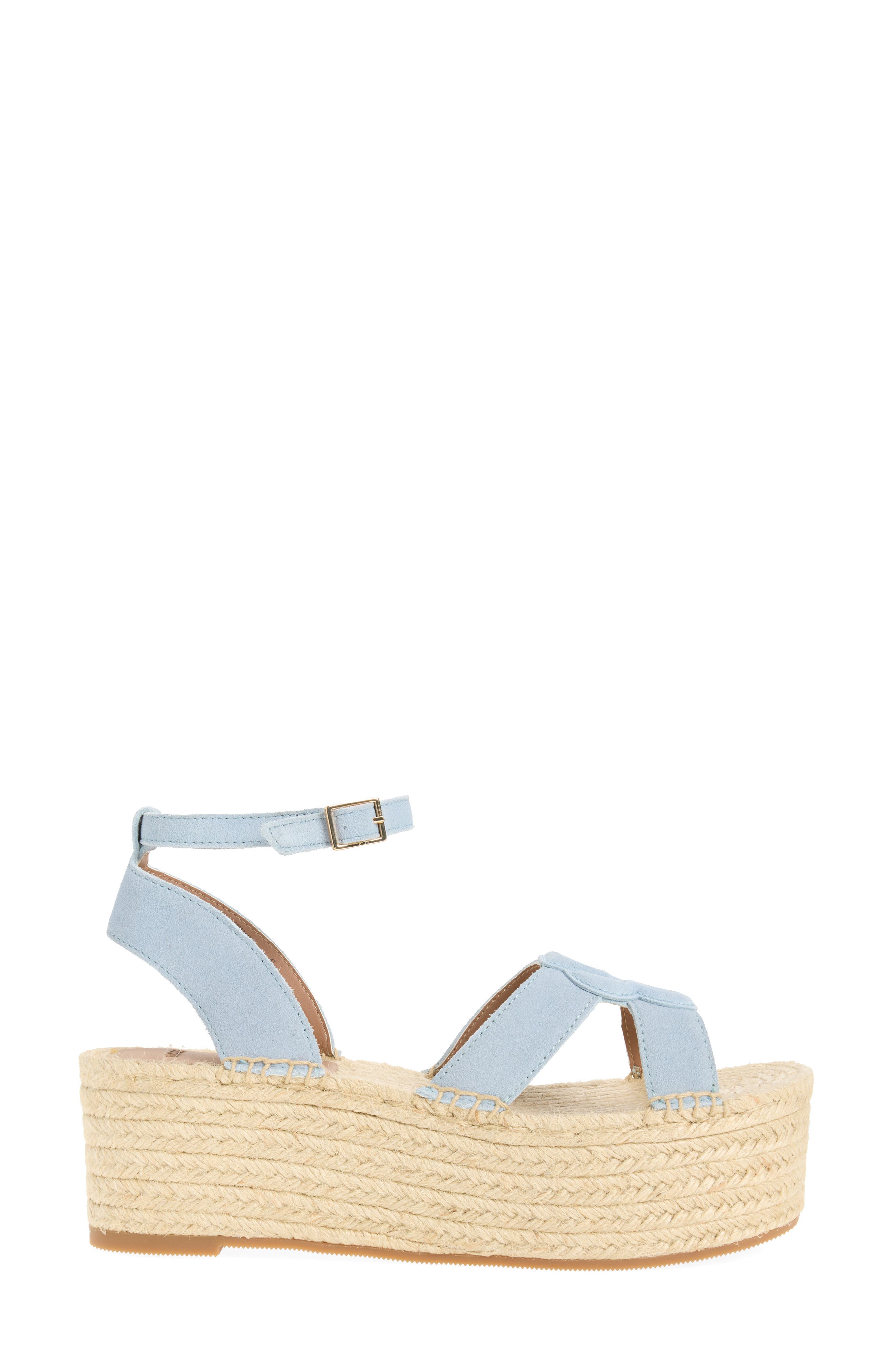Machica Espadrille Platform Sandal, Alternate, color, LIGHT/ PASTEL BLUE