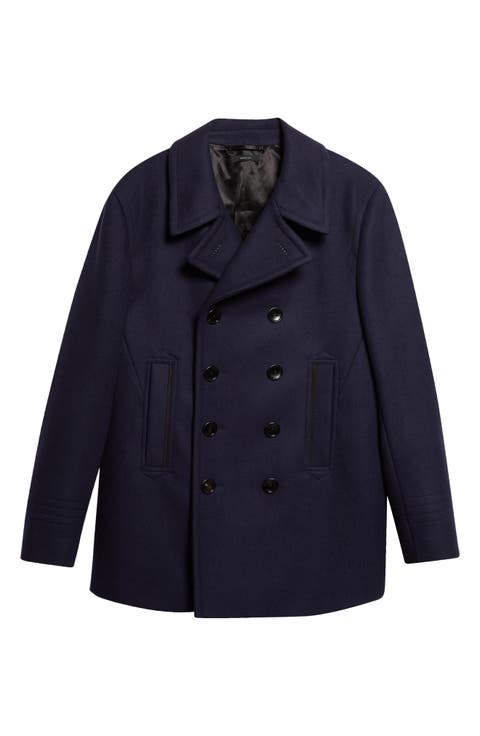 Soft Wool Felt Peacoat