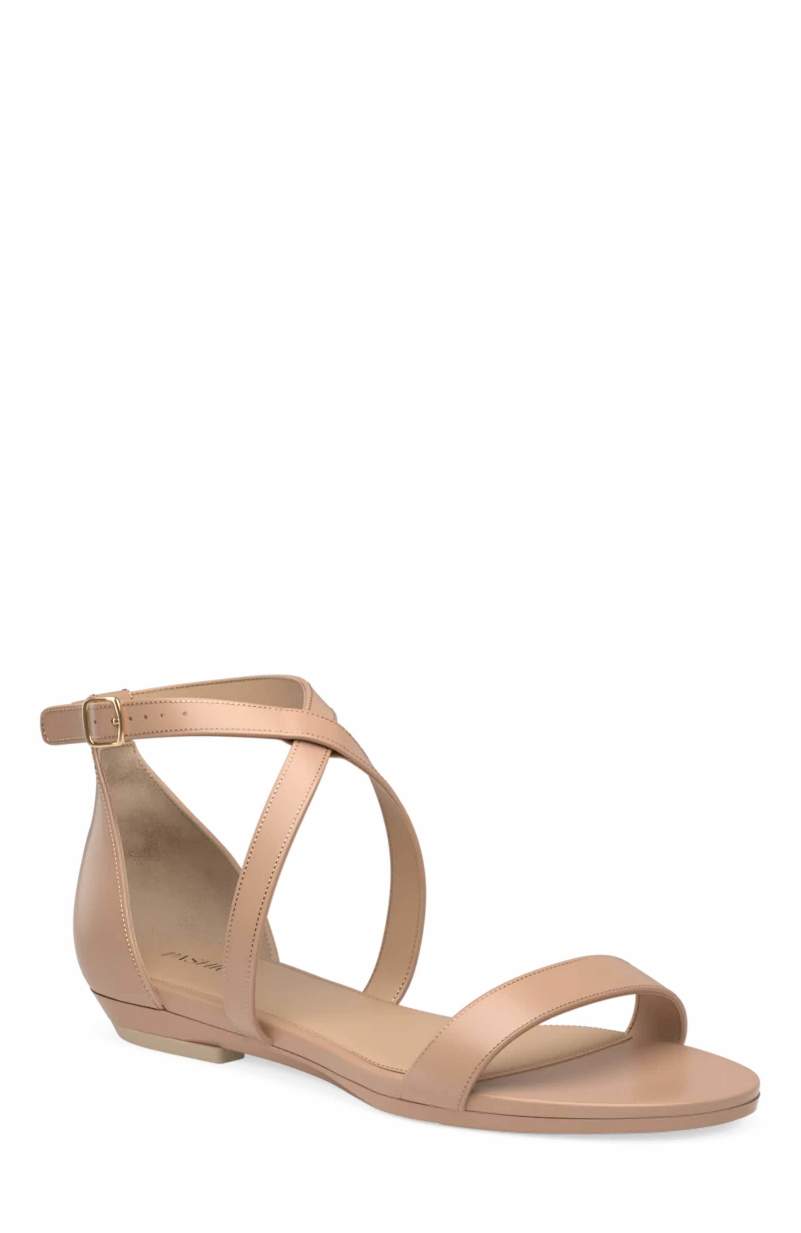 Pashion Footwear The Sandal 4" Block Heel, Alternate, color, Latte Leather