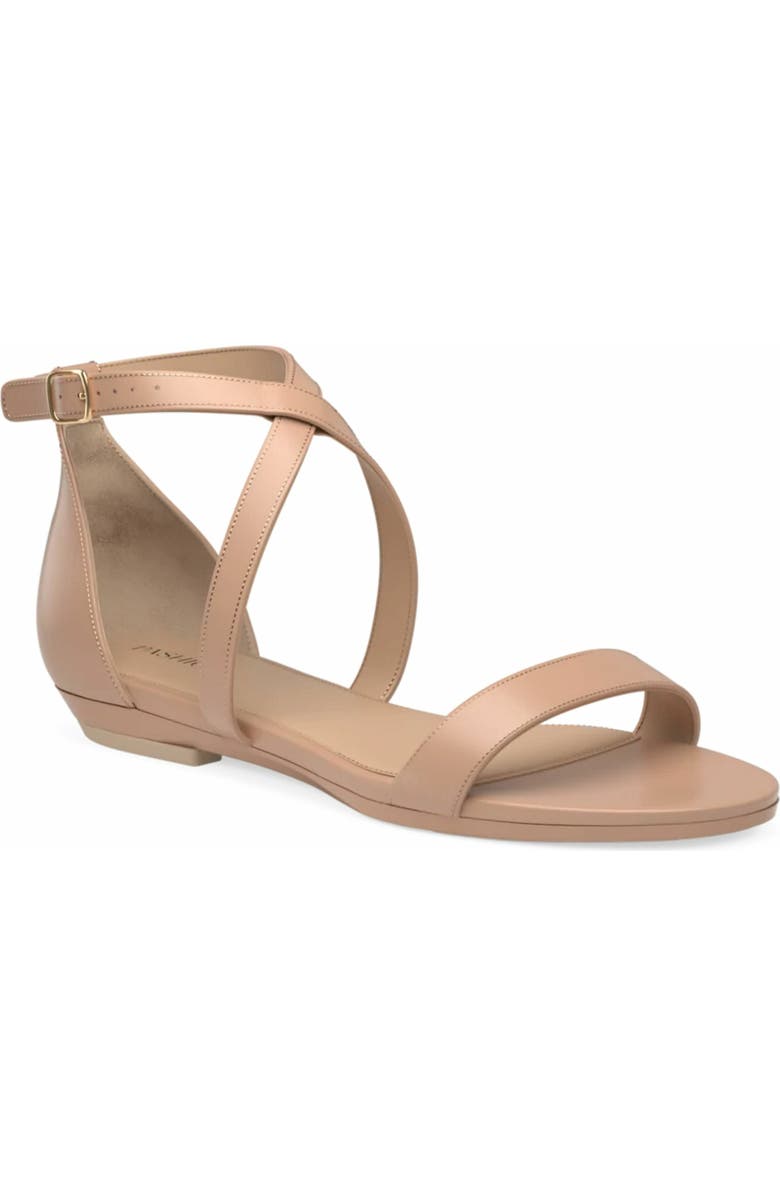 Pashion Footwear The Sandal 4" Block Heel, Alternate, color, Latte Leather