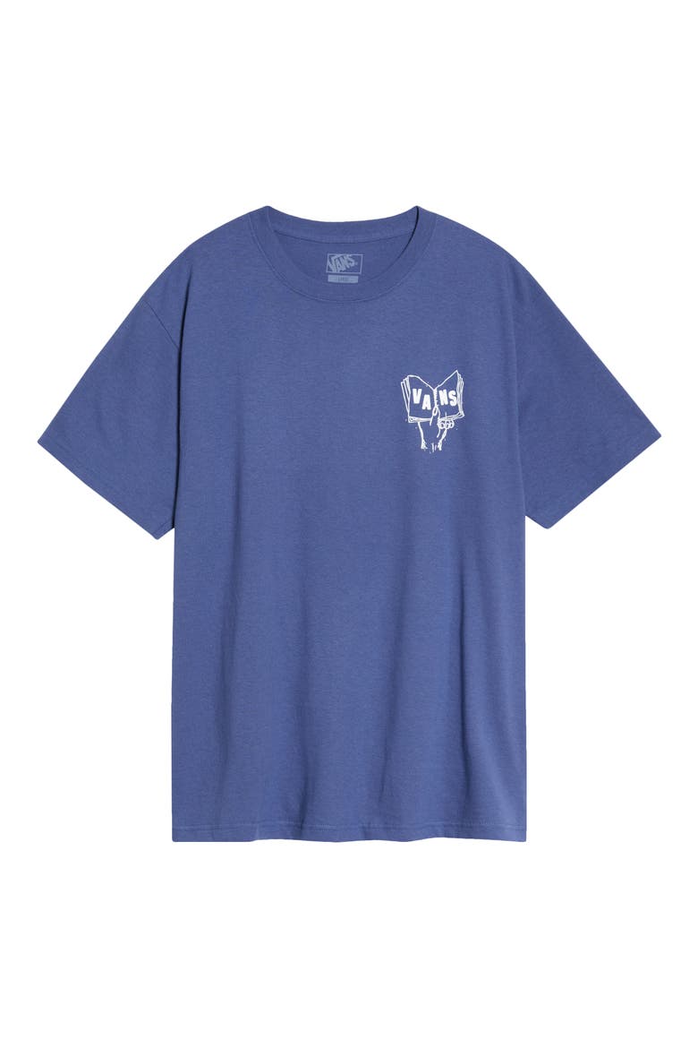 All's Well Cotton Graphic T-Shirt, Main, color, TRUE NAVY