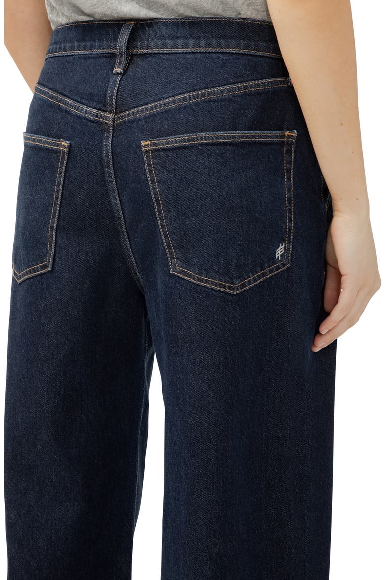 Pleated High Waist Wide Leg Trouser Jeans, Alternate, color, AMELIA