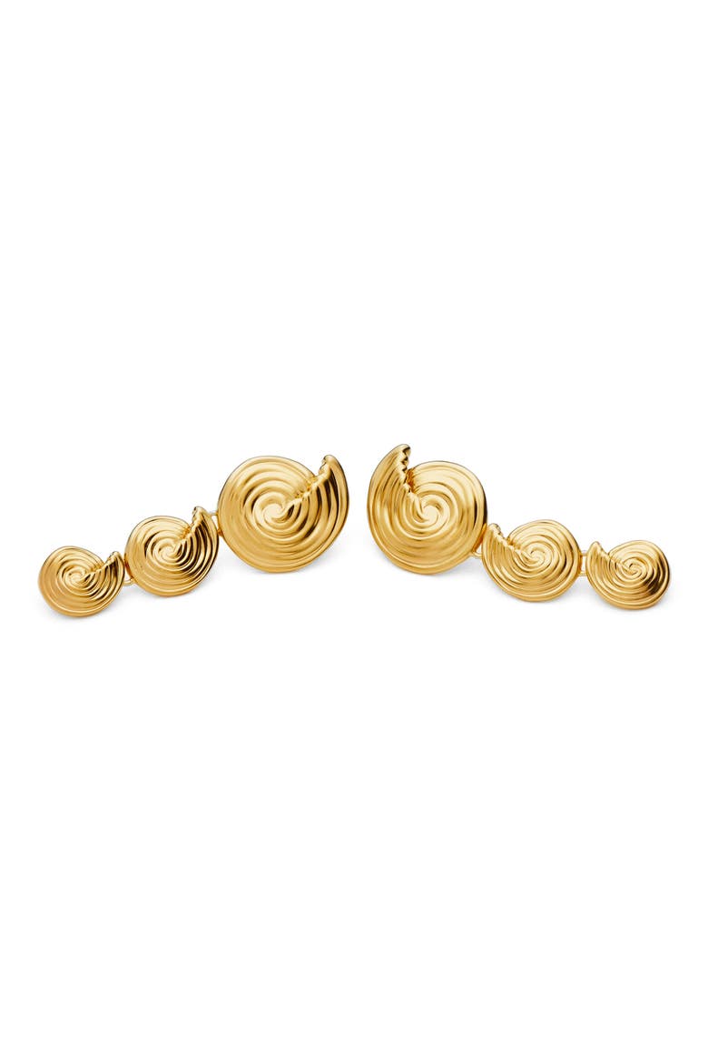 Spiral Statement Drop Earrings, Alternate, color, GOLD