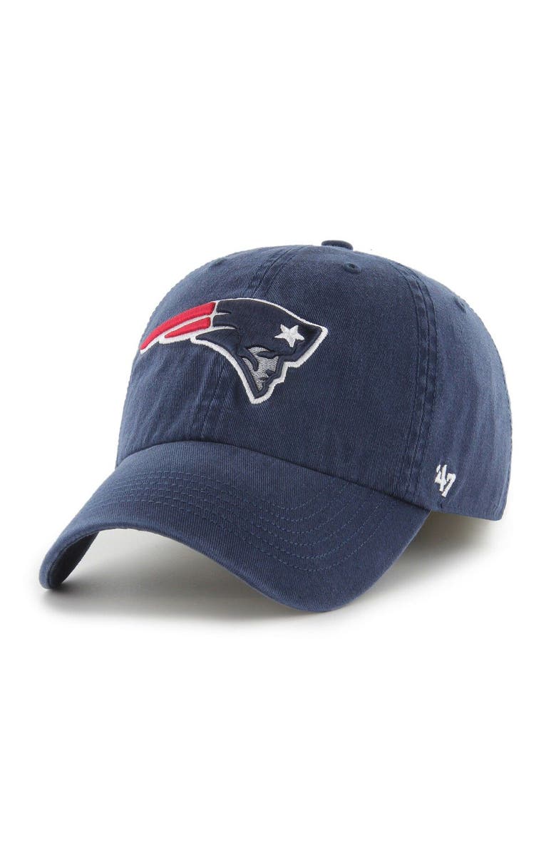 '47 Men's '47 Navy New England Patriots Franchise Logo Fitted Hat, Main, color, Navy