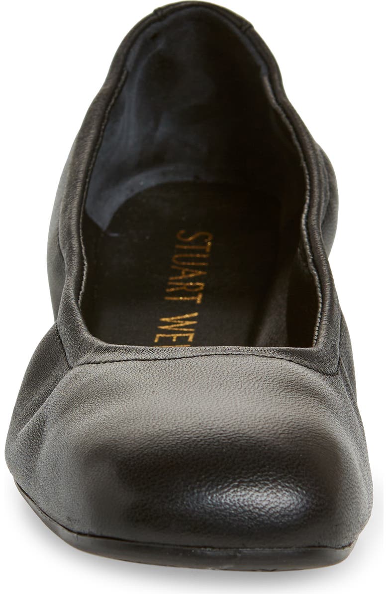 Stuart Weitzman Leather Ballet Flat, Alternate, color,