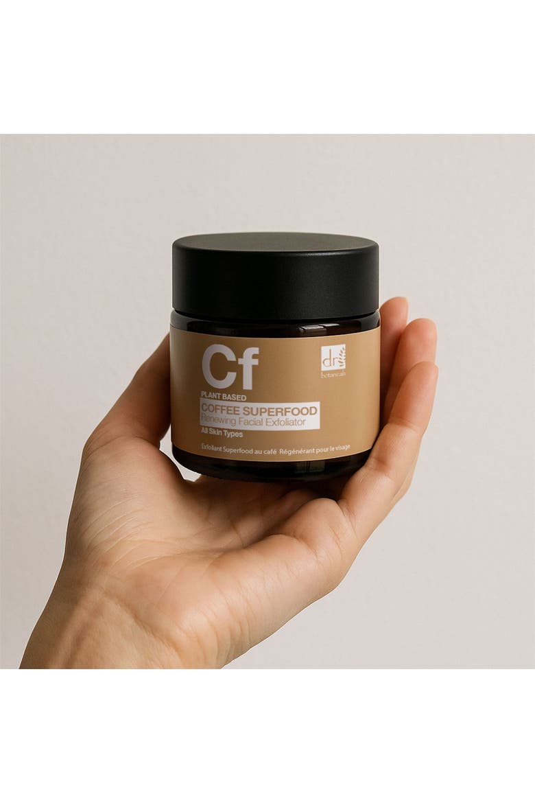 Coffee Superfood Renewing Facial Exfoliator 60ml for Acne & Blemishes, Large Pores, Alternate, color, White