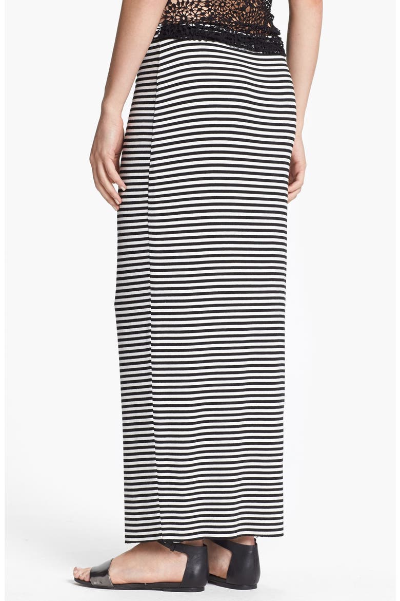 'Shogun' Stripe Skirt, Alternate, color, BLACK/ WHITE