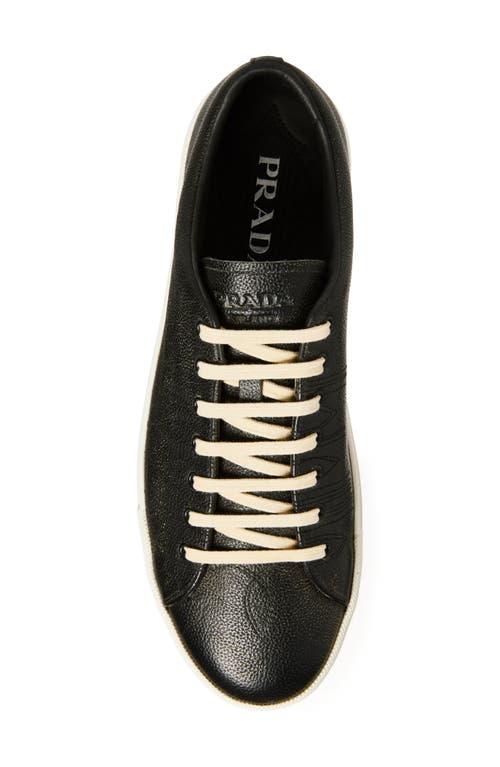 Prada Men's Aged-effect Leather Sneakers In Multi