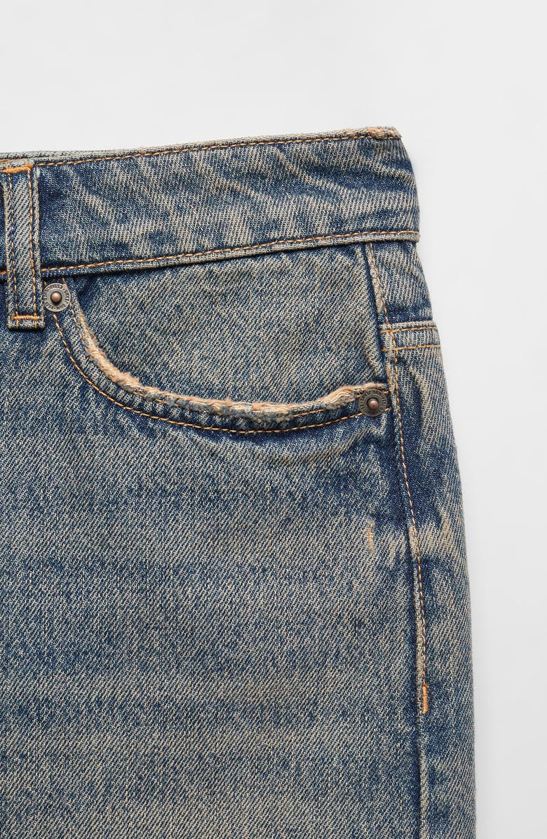 MANGO Long Denim Skirt, Alternate, color, 