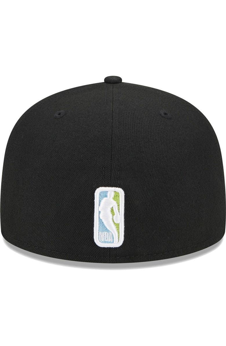 New Era Men's New Era Black Portland Trail Blazers Color Pack 59FIFTY Fitted Hat, Alternate, color, 