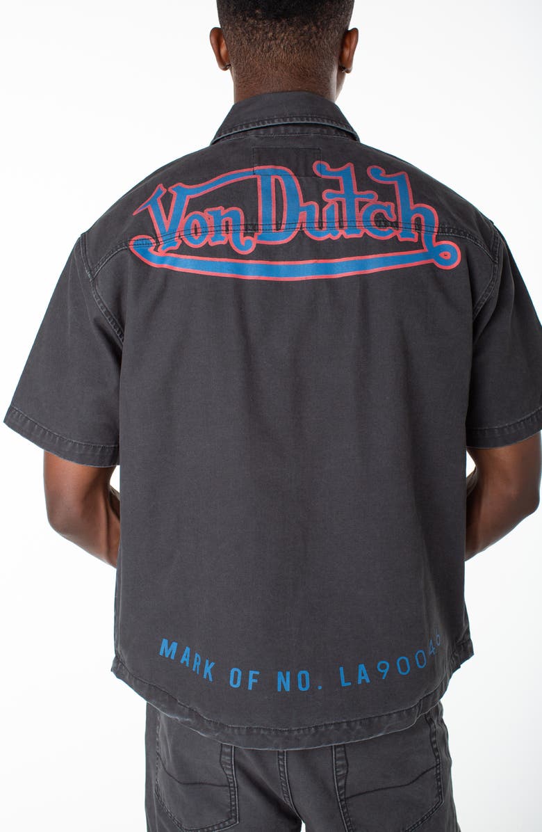Von Dutch Short Sleeve Hell Shirt, Alternate, color, Moonless Night
