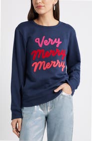 Caslon® Very Merry Merry Sweatshirt