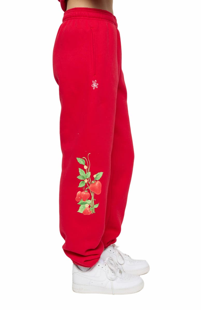 Samii Ryan | Life Is Sweet Sweatpants , Red , Medium , 3, Alternate, color, Red