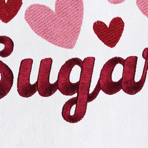 C & F Home C&f Home Hey Sugar St. Valentines Kitchen And Bathroom Embroidered Hand Towel In Pink