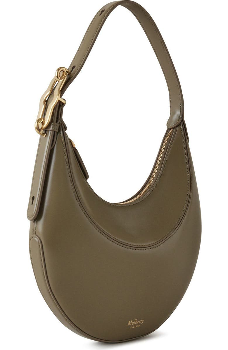 Mulberry Mini Pimlico Super Lux Leather Hobo Bag, Alternate, color, Linen Green