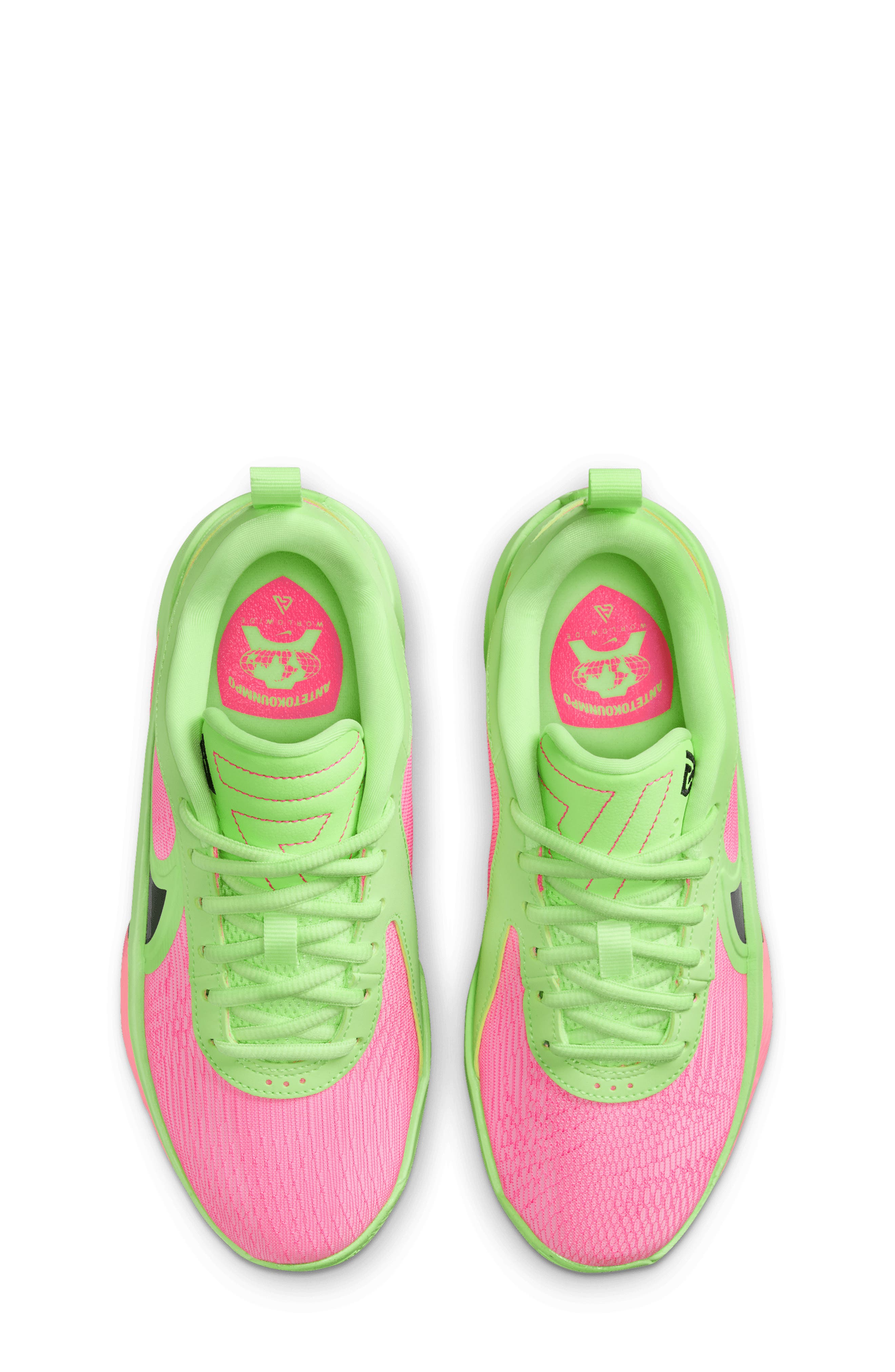 Nike Kids' Giannis Freak Basketball Shoe, Alternate, color, Lime/ Hyper Pink/ Iron Grey