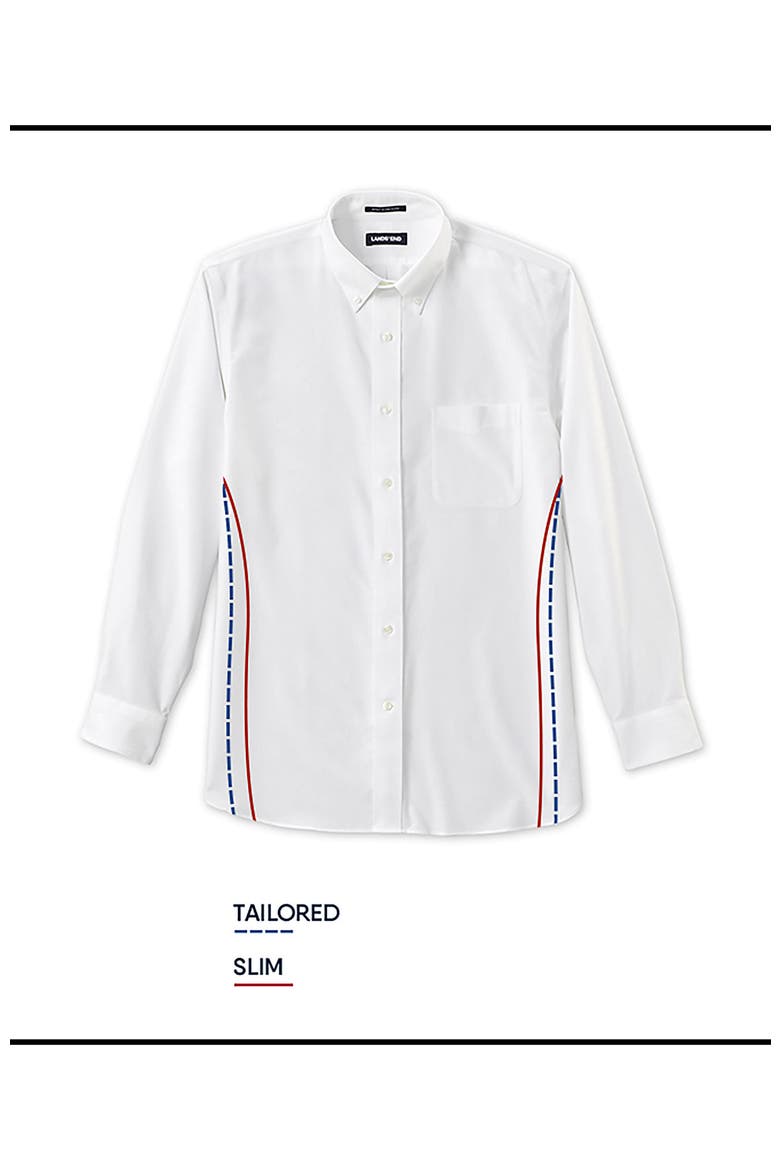 School Uniform  Tailored Fit No Iron Solid Supima Cotton Pinpoint Buttondown Collar Dress Shirt, Alternate, color, Light French Blue