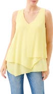 Karen Kane Drape Layered Asymmetric Tank
