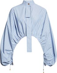 Zimmermann Stripe Poplin Crop Top